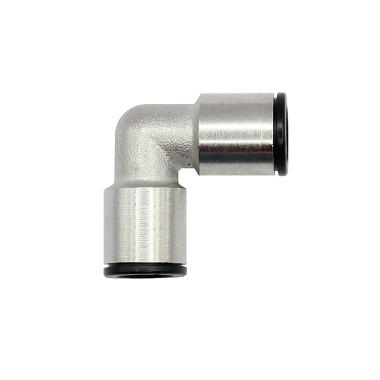 Riegler Conector angular ”línea de valor” para manguera exterior Ø 12 mm, MS niquelado 115941