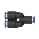 Riegler Conector en Y ”serie azul” mini, para manguera Ø exterior 3 148882