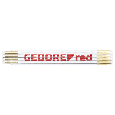 GEDORE rojo Regla plegable de madera L.2m Cl.III Haya R94500002