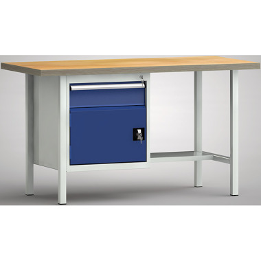 KLW Banco de trabajo estándar - 1500 x 700 x 840 mm L x P x A WS118N-1500M40-E1681