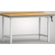 KLW Banco de trabajo hidráulico profesional - 1500 x 800 x 750 - 1050 mm L x F x A WPHS01-15M45-X3S01