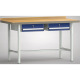 KLW Banco de trabajo profesional - 1500 x 700 x 845 mm L x P x A WP001N-1500M45-E7004