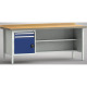 KLW Banco de trabajo profesional - 2000 x 700 x 845 mm L x P x A WP138N-2000M45-E7020