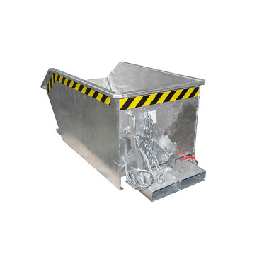 BAUER Contenedor basculante GU-E 300, galvanizado en caliente 4479-40-0000-7