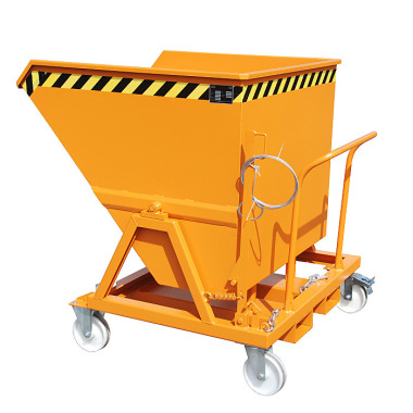 BAUER Cubo basculante KS 700, pintado, RAL 2000 amarillo-naranja 4541-17-0000-1