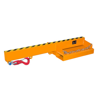 BAUER Brazo de carga LA 1600-5.0, lacado, RAL 2000 amarillo-naranja 4430-09-0000-1