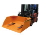 BAUER Cubo BSM 75, lacado, RAL 2000 Amarillo anaranjado 4414-17-0000-1