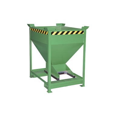 BAUER Contenedor para silos SG-D 375, pintado, RAL 6011 verde Reseda 4437-07-0000-4