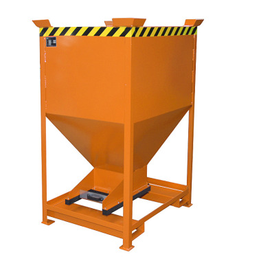 BAUER Contenedor para silos SG-D 600, pintado, RAL 2000 amarillo-naranja 4437-08-0000-1