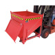 BAUER Silo contenedor SGK 100, pintado, RAL 3000 rojo fuego 4437-15-0000-2