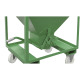 BAUER Silo contenedor SRE 375, pintado, RAL 6011 verde Reseda 4437-03-0000-4