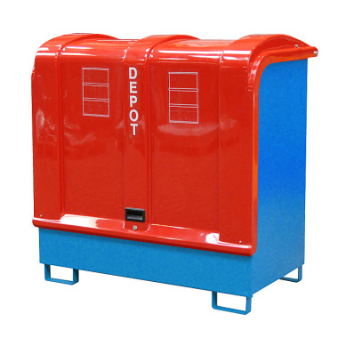 BAUER Depósito de mercancías peligrosas GD-B, pintado, RAL 5012 azul claro 4416-02-0000-3