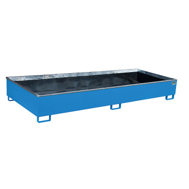 BAUER Bandeja con inserto de PE RW 3300-3 PE, lacado, RAL 5012 azul claro 4518-80-0000-3