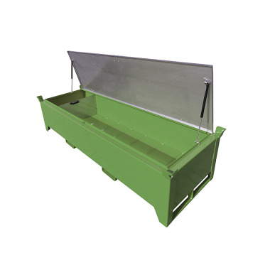 BAUER Caja para tubos fluorescentes SL-N 220, lacada, RAL 6011 verde reseda 4422-09-0000-4