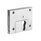 AMF Cerrojo 49B mandril 60mm galvanizado con cerradero en ángulo 11262