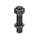 AMF Tornillo de soporte nº 6616 2 con tuerca 74559