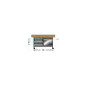 ThurMetall Banco de trabajo móvil (AnxPrxAl) 1500x700x880/900mm haya KEY Lock azul paloma NCS S 4040-R70 B / azul claro NCS S 1060-R80 B 84.659.501