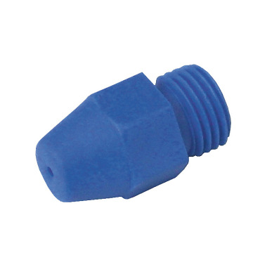 ELMAG Boquilla estándar de plástico azul ø 1,5 mm, macho M12x1,25 32531