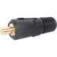 ELMAG Enchufe para cable de soldadura, negro 55322