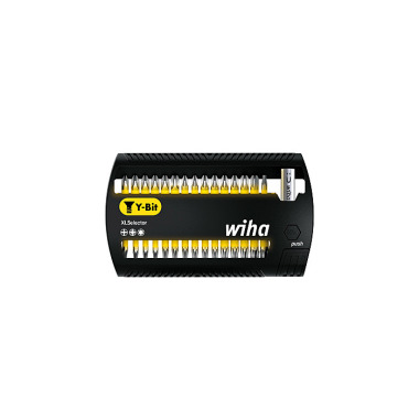 Wiha Juego de bits XLSelector, bits en Y de 25 mm Phillips, Pozidriv, TORX®, de 31 unid. de 1/4 (41832)