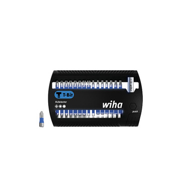 Wiha Juego de bits XLSelector, bits en T de 25 mm Phillips, TORX®, hexagonal de 31 unid. de 1/4 (41830)