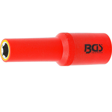 BGS Llave de vaso VDE hexagonal | accionamiento cuadrado 12,5 mm (1/2”) | SW 10 mm 72060