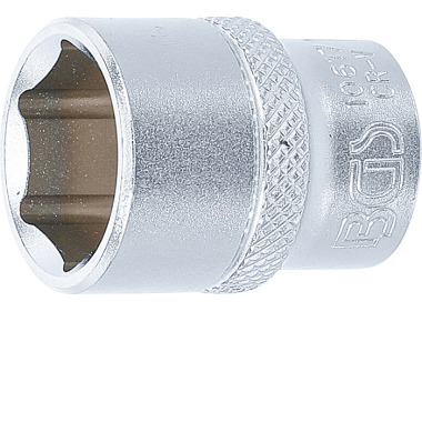 BGS Llave de vaso, hexagonal | 10 mm (3/8”) de arrastre | 17 mm 10617