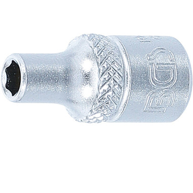 BGS Llave de vaso hexagonal con accionamiento de 6,3 mm (1/4«) | 5/32». 10650