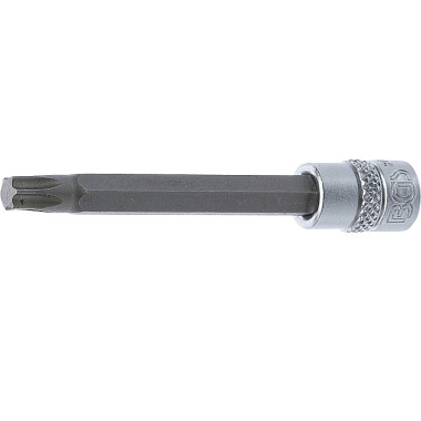 BGS Llave de vaso | longitud 75 mm | arrastre 6,3 mm (1/4”) | T-Star (para Torx) T35 2565-75