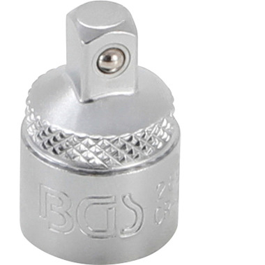 BGS Adaptador de vasos | cuadrado interior 10 mm (3/8«) - cuadrado exterior 6,3 mm (1/4») 269