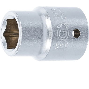 BGS Llave de vaso hexagonal | entrada 20 mm (3/4”) | 19 mm 3419