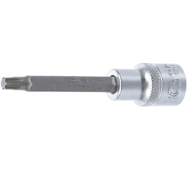 BGS Punta de vaso | longitud 100 mm | entrada 12,5 mm (1/2”) | perfil en T (para Torx) T40 4472