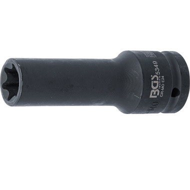 BGS Llave de impacto tipo E, profunda | 20 mm (3/4”) | E24 5349