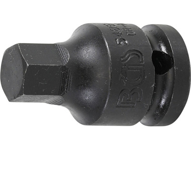 BGS Impact Bit Socket | longitud 42 mm | 12.5 mm (1/2”) Drive | interior Hexágono 13 mm 5485-13