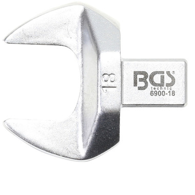 BGS Llave fija a presión boca abierta | 18 mm | Cuadrado 9 x 12 mm 6900-18