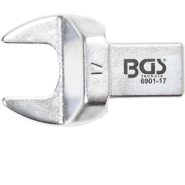 BGS Llave fija a presión boca abierta | 17 mm | Cuadrado 14 x 18 mm 6901-17