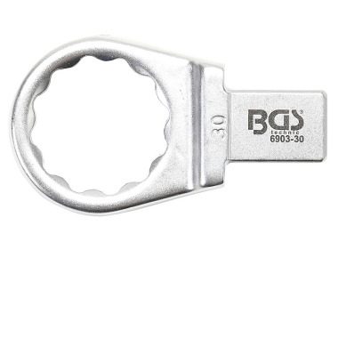 BGS Llave de Anillo Push Fit | 30 mm | Cuadrado 14 x 18 mm 6903-30