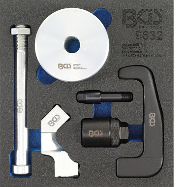 BGS Bandeja de herramientas 1/6: Extractor de inyectores | para inyectores Bosch CDI | 6 pcs. 9632