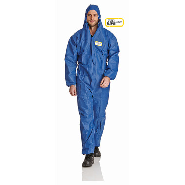 DS SafetyWear ProSafe® Light Overall, SMS- Material, Kapuze, blau SMSB-M