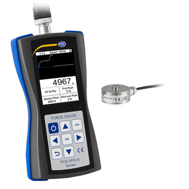 PCE-DFG NF 5K digital force gauge | Measuring range 0...5000 N / 500 kg | Resolution 0.5 N | Accurate ±0.5%