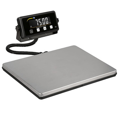 PCE-PB 75N platform scales, weighing range (max.) 75 kg, external LC display, large weighing surface