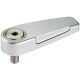 HALDER Normalien Drehriegel, einseitig, M 8, silber 24100.0151