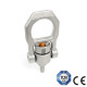 Ganter Pasadores de elevación roscados, acero inoxidable, autoblocantes, con grillete giratorio GN 1135-M12-17-NI