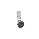 Ganter Cierres, accionamiento con llave de vaso, anillo de apoyo negro GN 115-SCH-18-SW