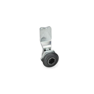 Ganter Cierres, accionamiento con llave de vaso, anillo de apoyo negro GN 115-SK10-16-SW