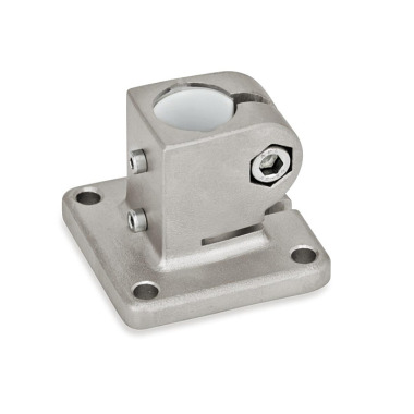 Ganter Correderas para unidades lineales con placa base, de acero inoxidable GN 162.1-G18-2-NI