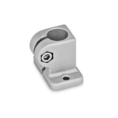 Ganter Abrazaderas de conexión con placa base, aluminio GN 162.3-B10-2-BL