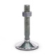 Ganter Pies de nivelación, acero inoxidable AISI 304, conforme con FDA GN 17-100-M16-125-C3-TK