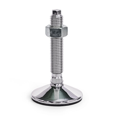 Ganter Pies de nivelación, acero inoxidable AISI 304, conforme con FDA GN 17-80-M24-100-C3-VK