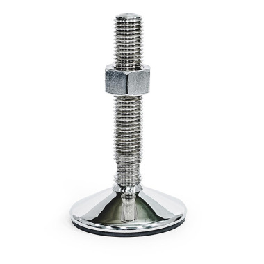 Ganter Pies de nivelación, acero inoxidable AISI 316L, conforme con FDA GN 18-100-M16-150-C3-TK